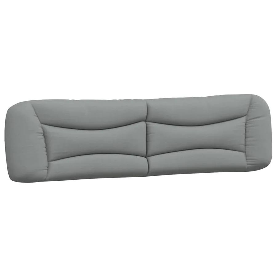 Coussin de tête de lit Hvar gris clair 200 cm tissu - 2