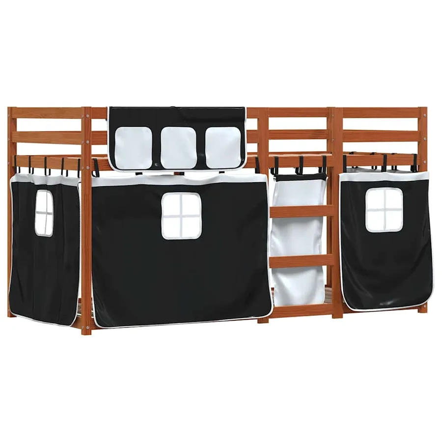 Lit superposé sans matelas 80x200 cm bois de pin massif - 3