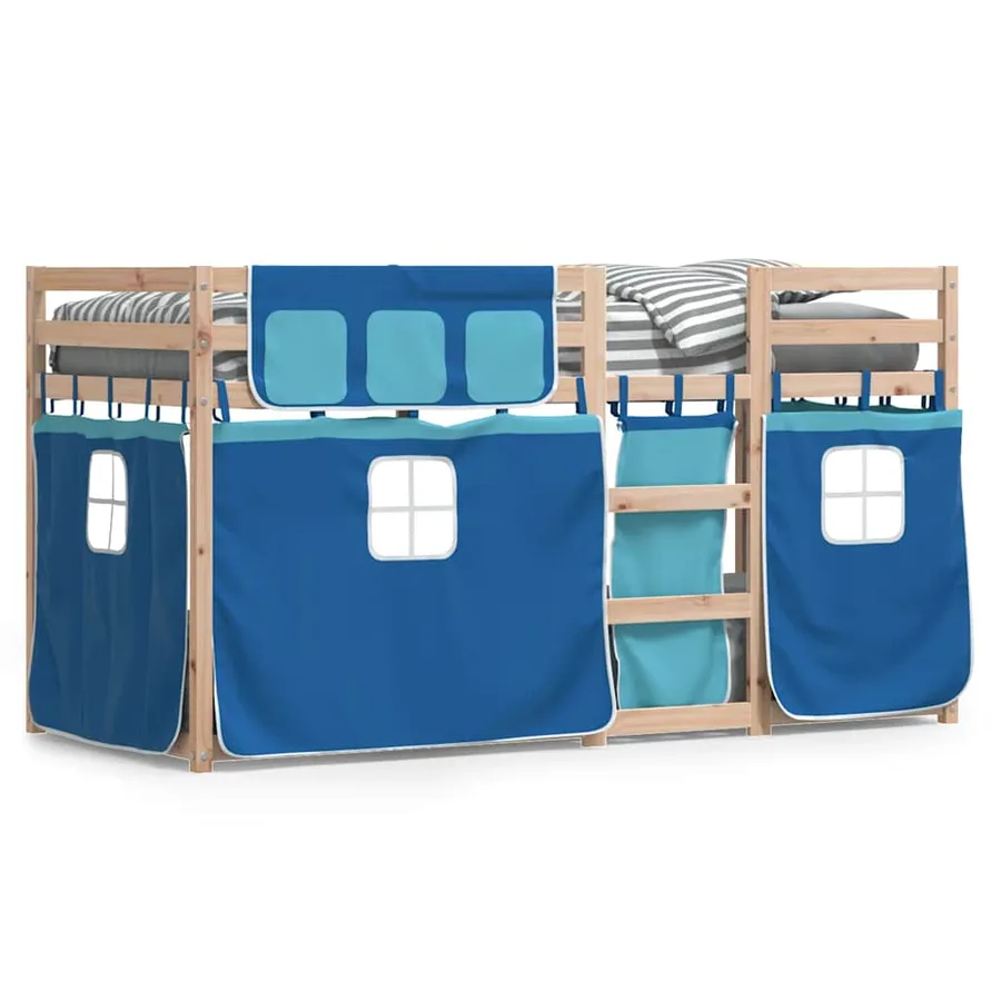 Lit superposé sans matelas 90x200 cm bois de pin massif - 2