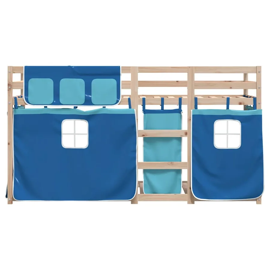 Lit superposé sans matelas 90x200 cm bois de pin massif - 5