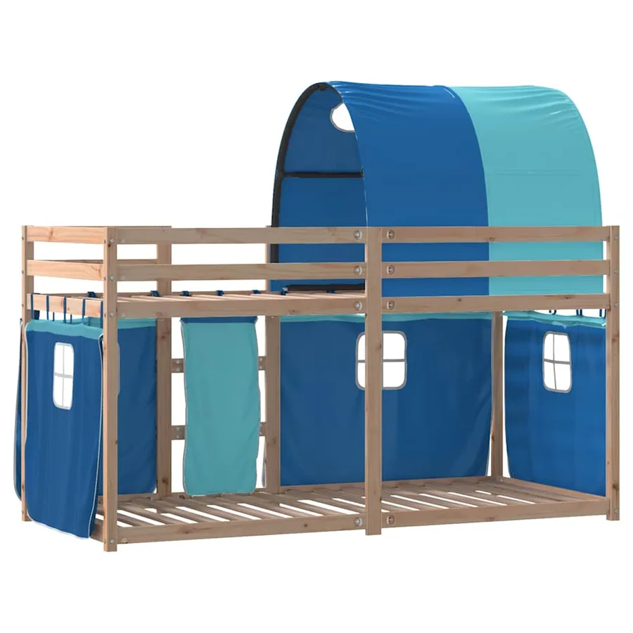 Lit superposé sans matelas 90x190 cm bois de pin massif - 7