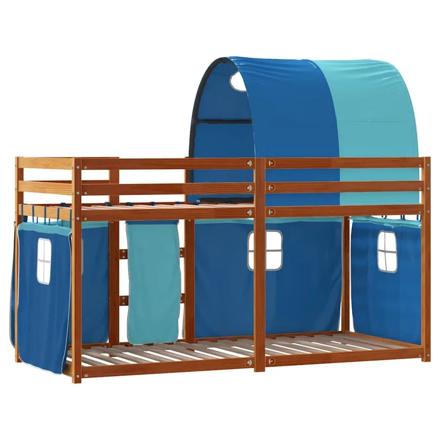 Lit superposé sans matelas 90x200 cm bois de pin massif - 7