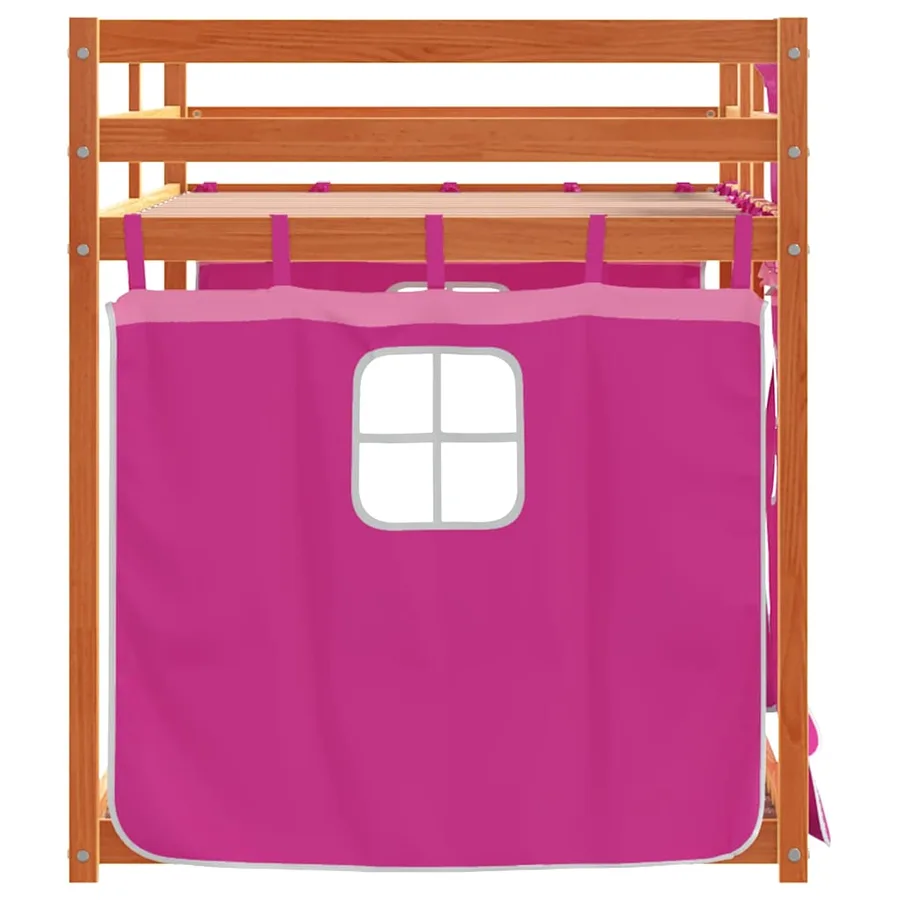 Lit superposé sans matelas 90x200 cm bois de pin massif - 6