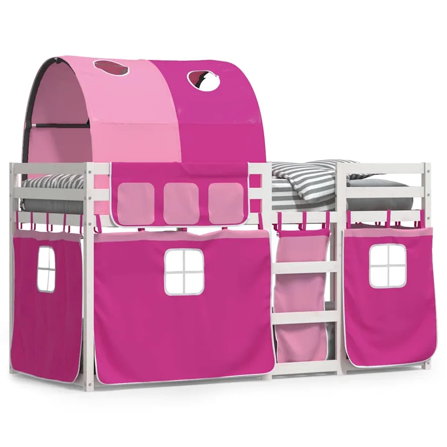 Lit superposé sans matelas 90x200 cm bois de pin massif - 2