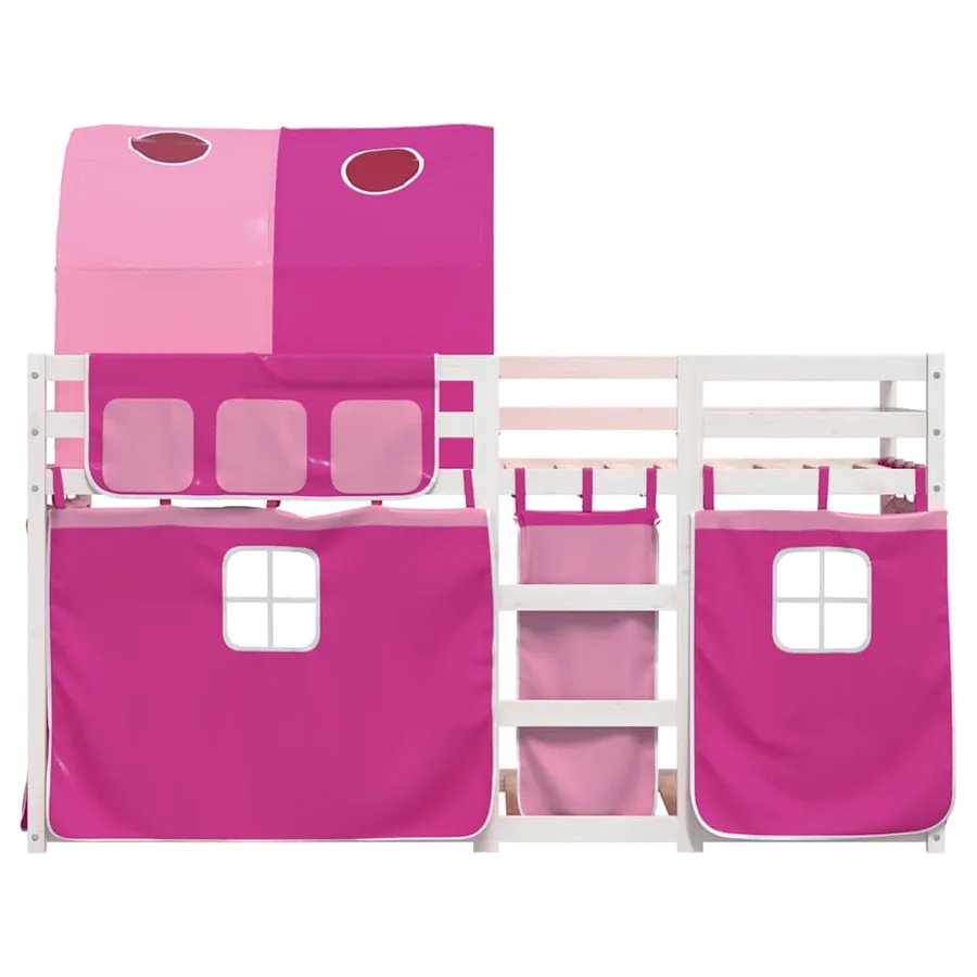 Lit superposé sans matelas 90x200 cm bois de pin massif - 5