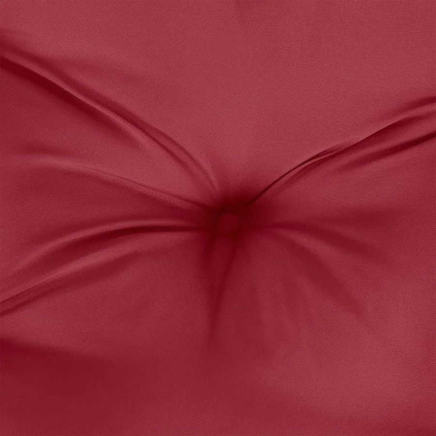 Coussins de chaise à dossier haut lot de 2 rouge bordeaux - 8