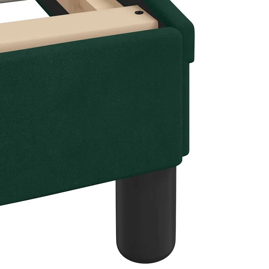 Lit avec matelas Hanko vert foncé 180x200 cm velours - 7