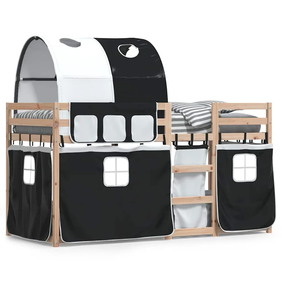 Lit superposé sans matelas 75x190 cm bois de pin massif - 2