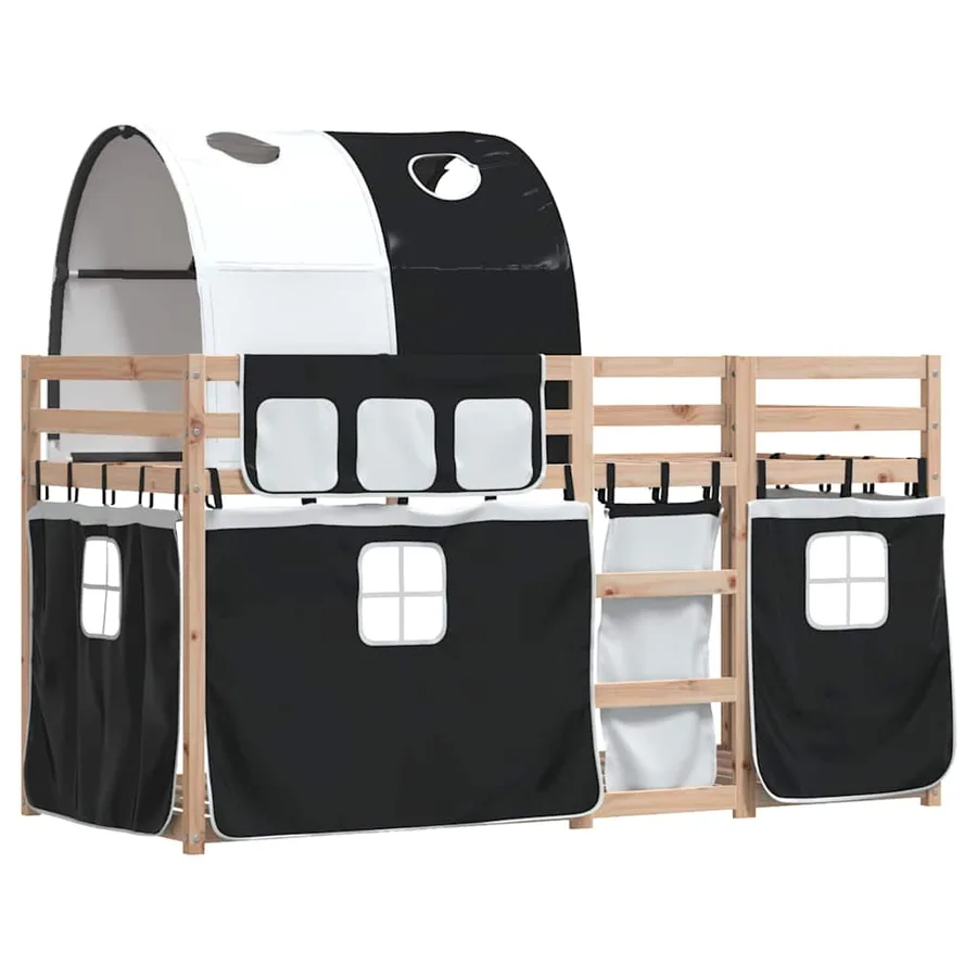 Lit superposé sans matelas 75x190 cm bois de pin massif - 3