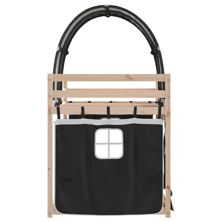 Lit superposé sans matelas 75x190 cm bois de pin massif - 6