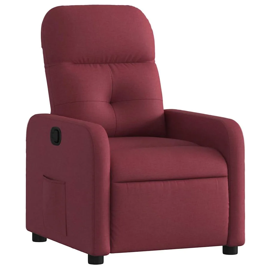 Fauteuil inclinable Rouge bordeaux Tissu - 2