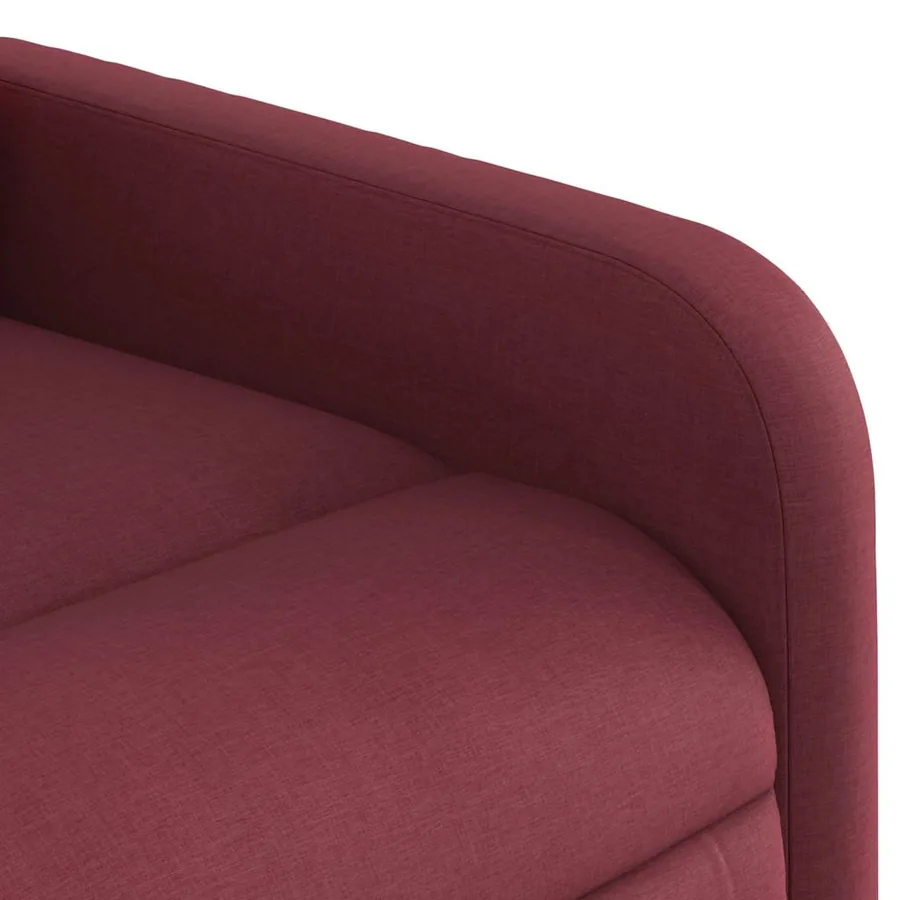 Fauteuil inclinable Rouge bordeaux Tissu - 8