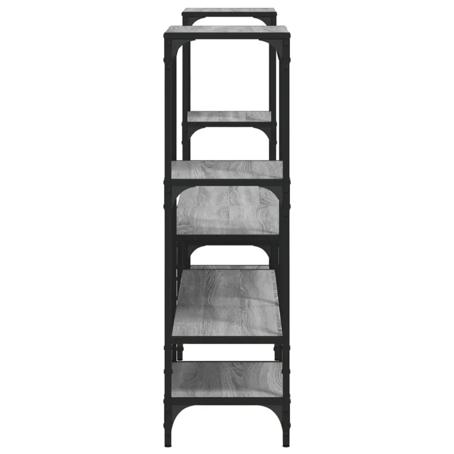 Meuble TV sonoma gris 206,5x28,5x95 cm bois d'ingénierie - 6