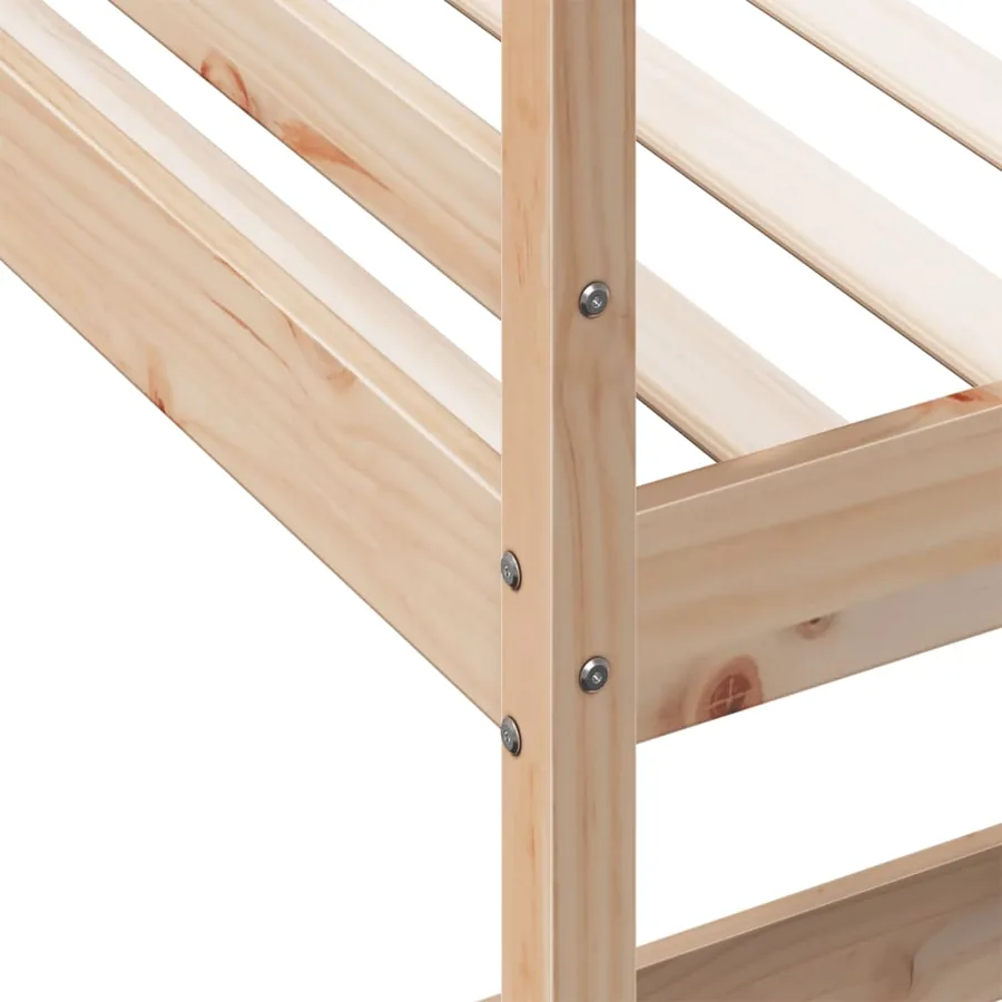Lit superposé sans matelas 100x200 cm bois massif de pin - 8