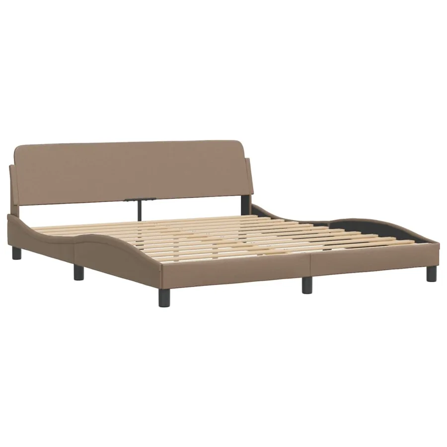 Lit avec matelas Hvar cappuccino 180x200 cm similicuir - 4