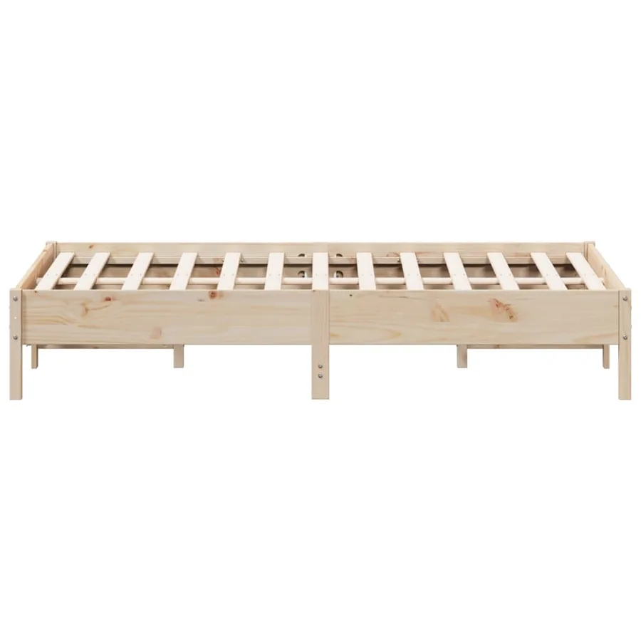 Cadre de lit sans matelas 140x200 cm bois massif de pin - 5