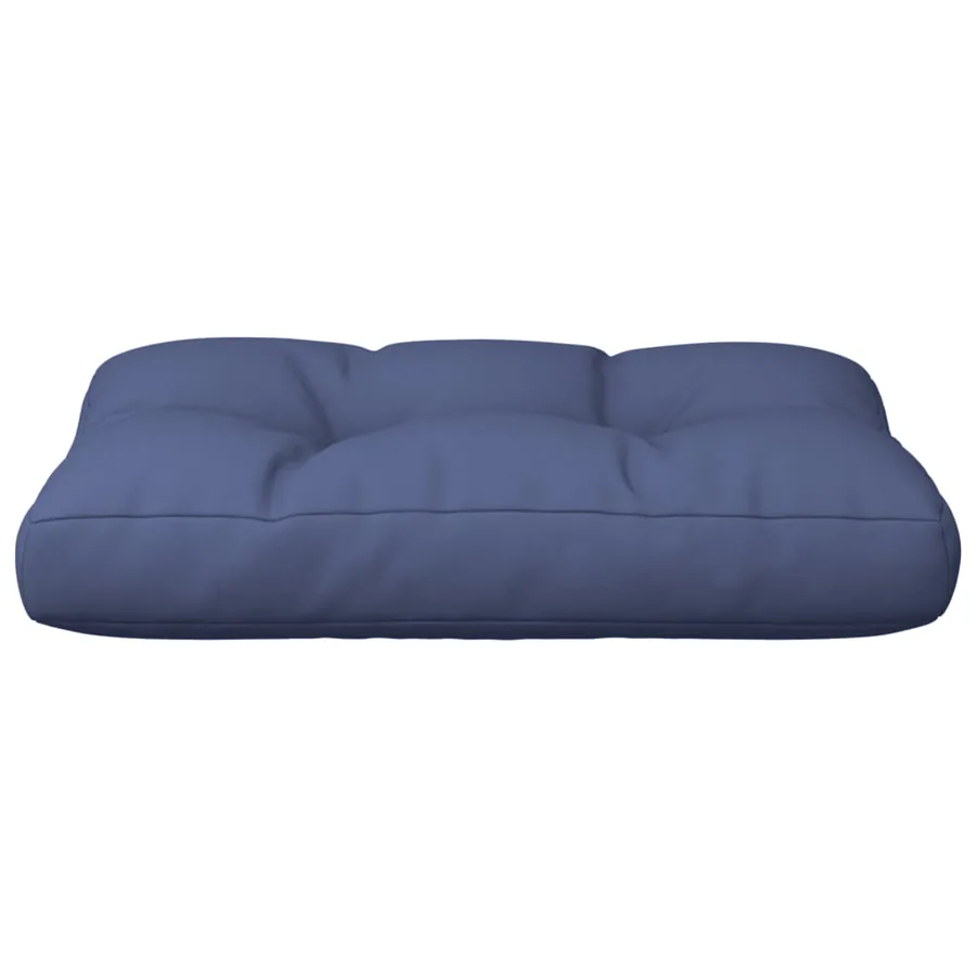 Coussin de palette bleu marine 60x40x12 cm tissu - 4