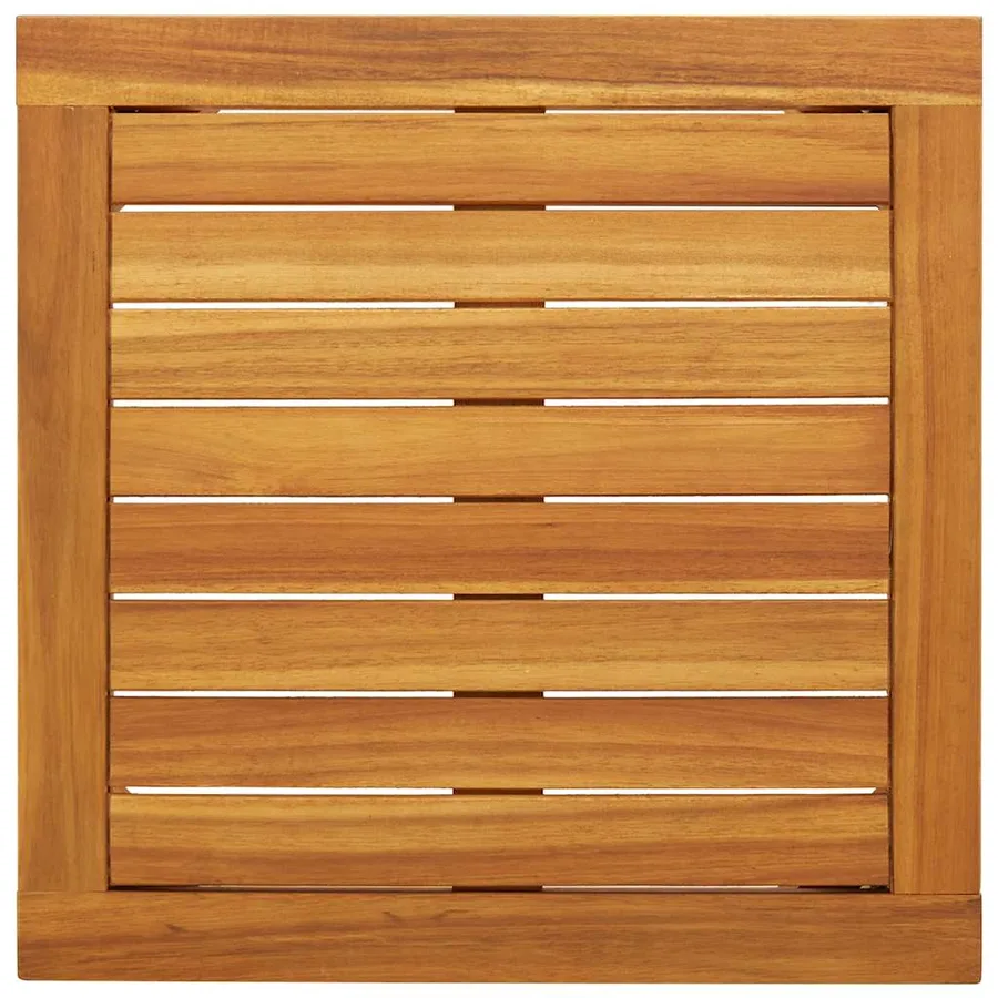 Ensemble de bistro 3 pcs beige résine tressée et bois d'acacia - 6