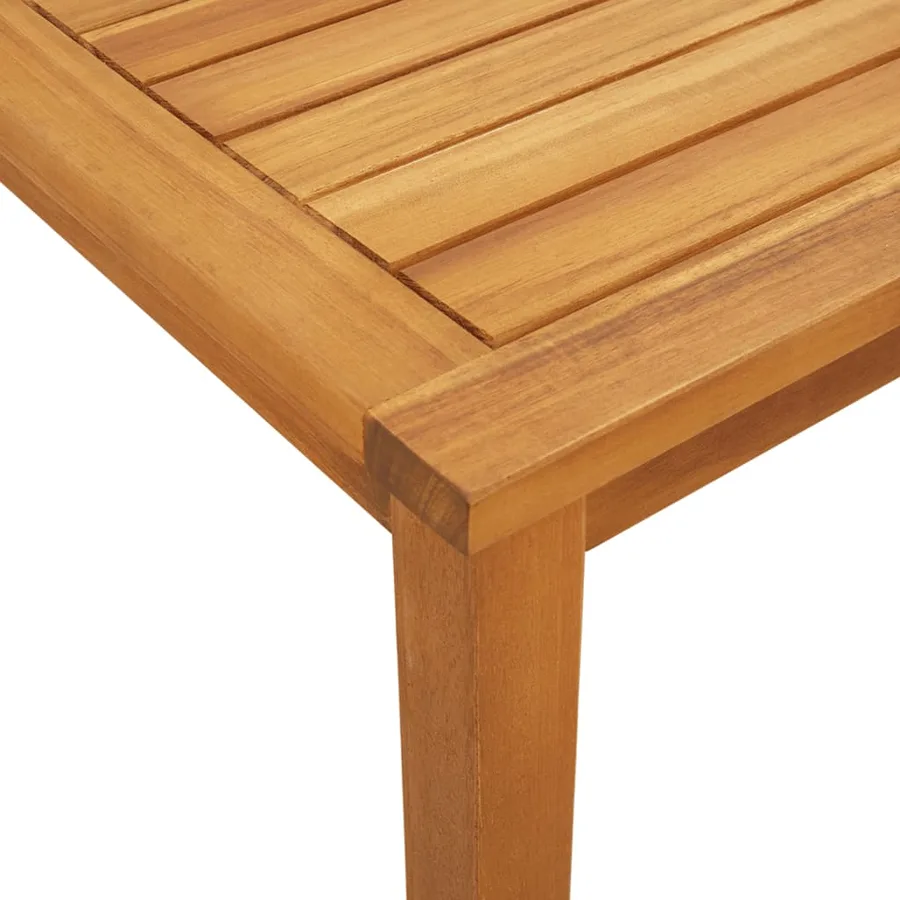 Ensemble de bistro 3 pcs noir résine tressée et bois d'acacia - 9