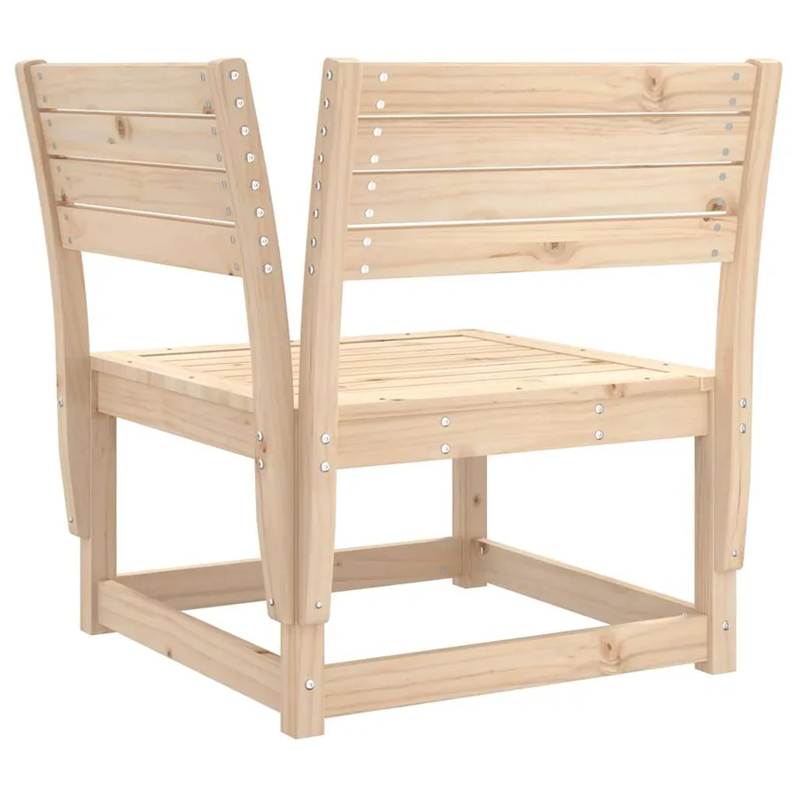 Canapé d'angle de jardin 73x73x78cm bois pin massif - 6