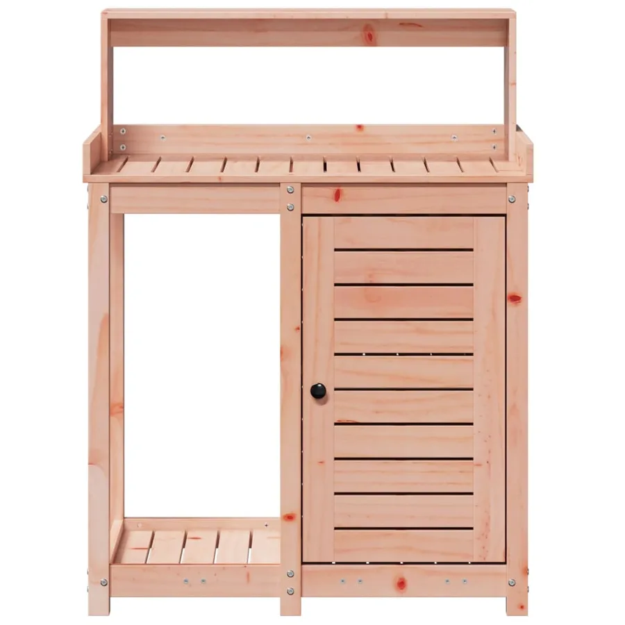 Table de rempotage avec étagères bois massif de douglas - 5