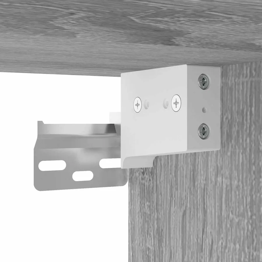 Ensemble de meubles de salle de bain 2 pcs Sonoma gris - 10