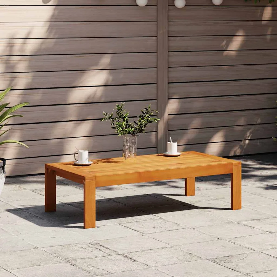 Table de jardin 100x50x27 cm bois d'acacia solide