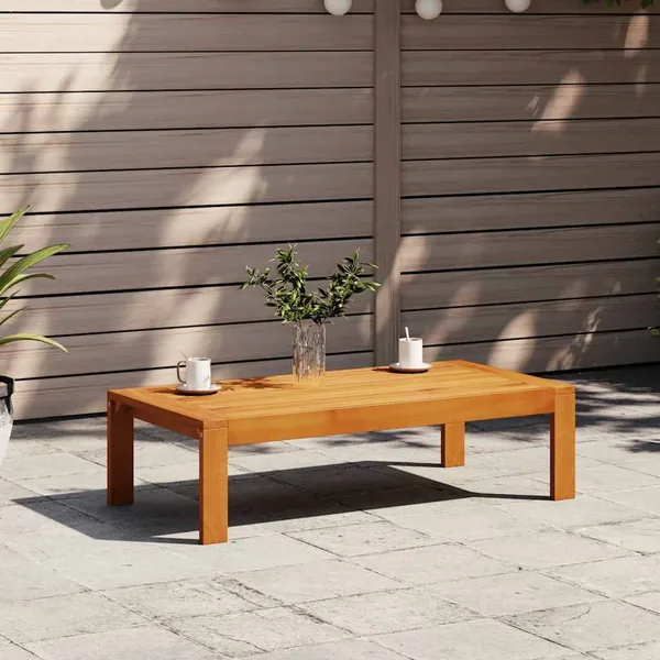 Table de jardin 100x50x27 cm bois d'acacia solide