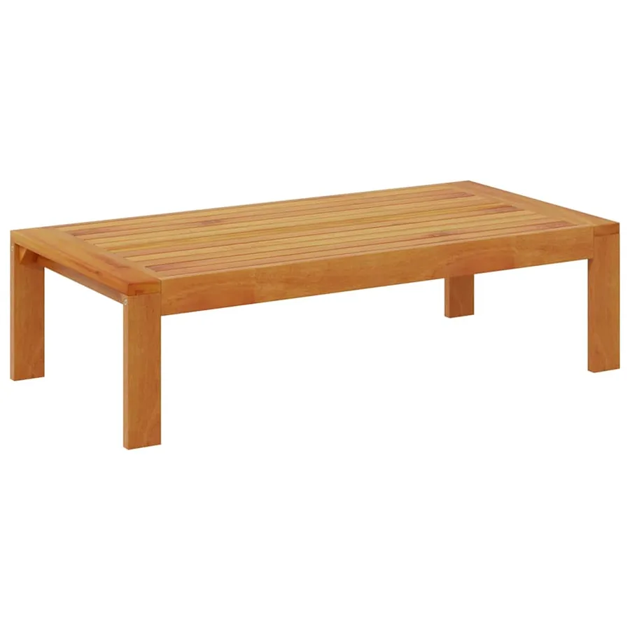 Table de jardin 100x50x27 cm bois d'acacia solide - 2
