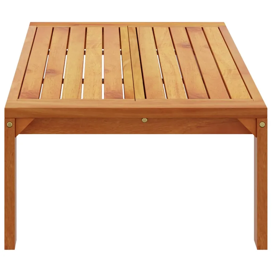 Table de jardin 100x50x27 cm bois d'acacia solide - 5