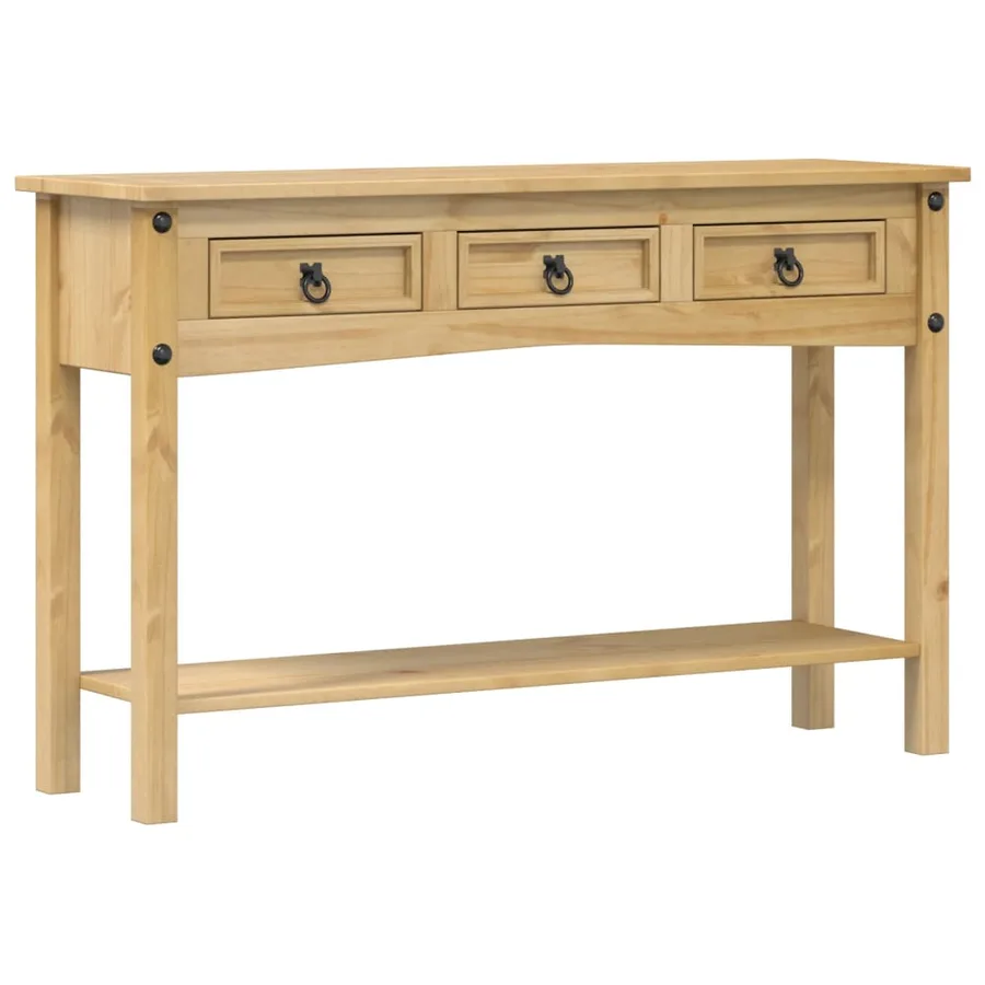 Table console « Corona » 114 x 34,5 x 73 cm Bois de pin massif - 2