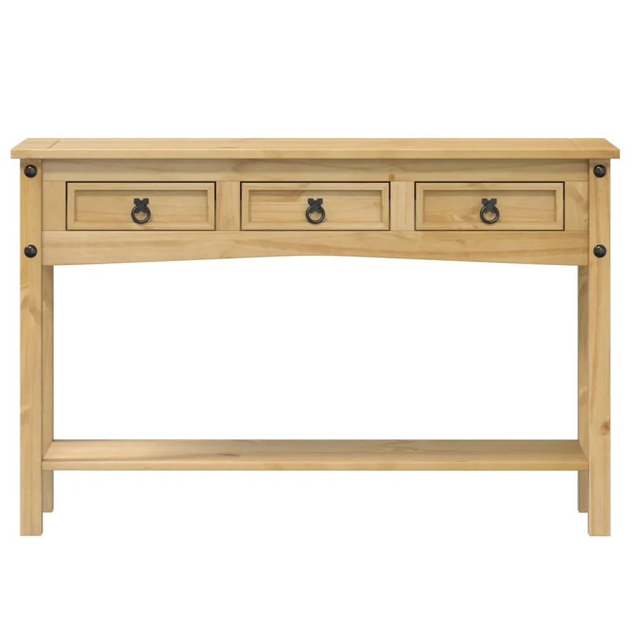 Table console « Corona » 114 x 34,5 x 73 cm Bois de pin massif - 4
