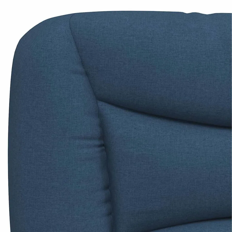 Cadre de lit sans matelas Hvar bleu 100x200 cm tissu - 10