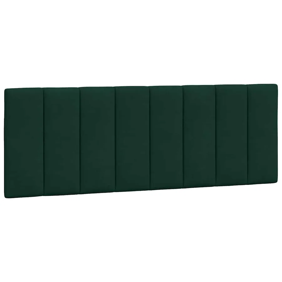 Cadre de lit avec LED sans matelas Hanko vert foncé 140x200 cm velours - 10