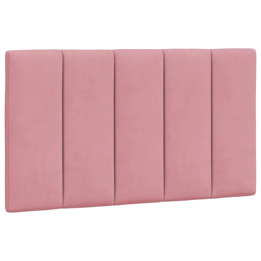 Cadre de lit avec LED sans matelas Hanko rose 80x200 cm velours - 10