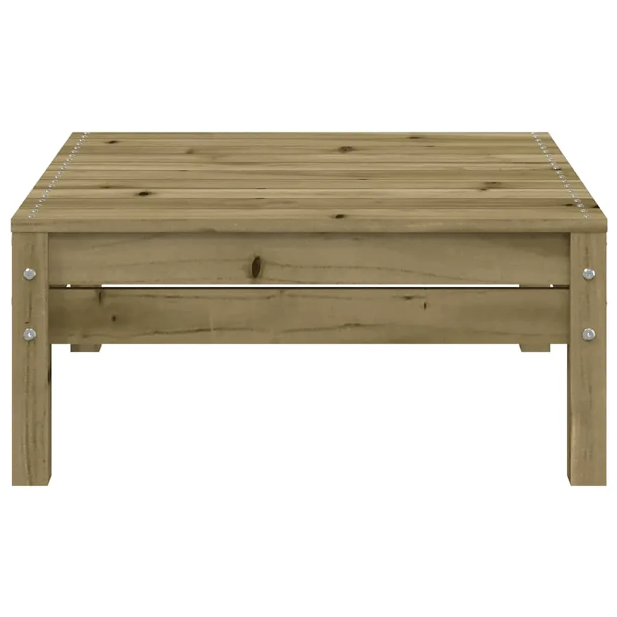 Canapé de jardin avec coussins et repose-pied bois pin imprégné - 11
