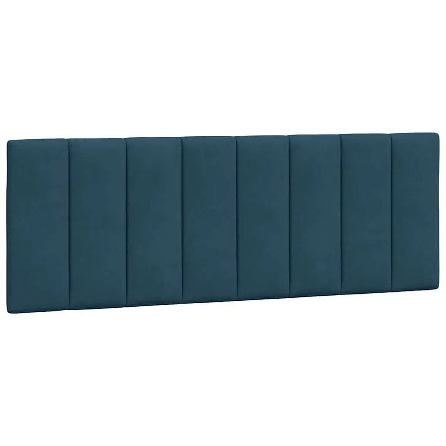 Cadre de lit sans matelas Hanko bleu 140x200 cm velours - 6