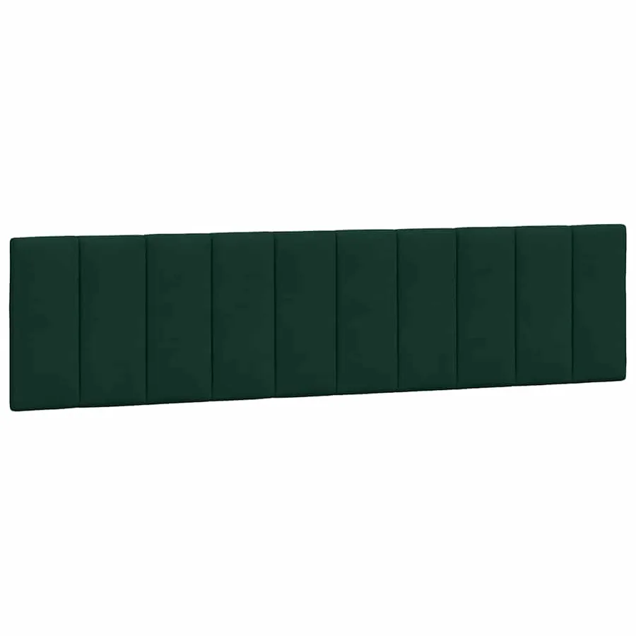 Cadre de lit avec LED sans matelas Hanko vert foncé 200x200 cm velours - 10