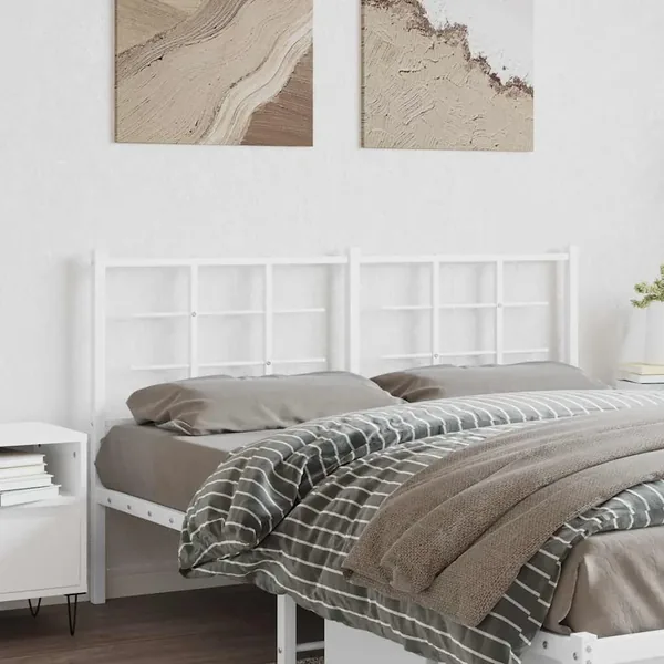 Tête de lit de remplacement métal blanc 150 cm