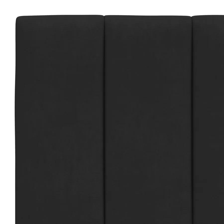 Cadre de lit avec LED sans matelas Hanko noir 90x200 cm velours - 11