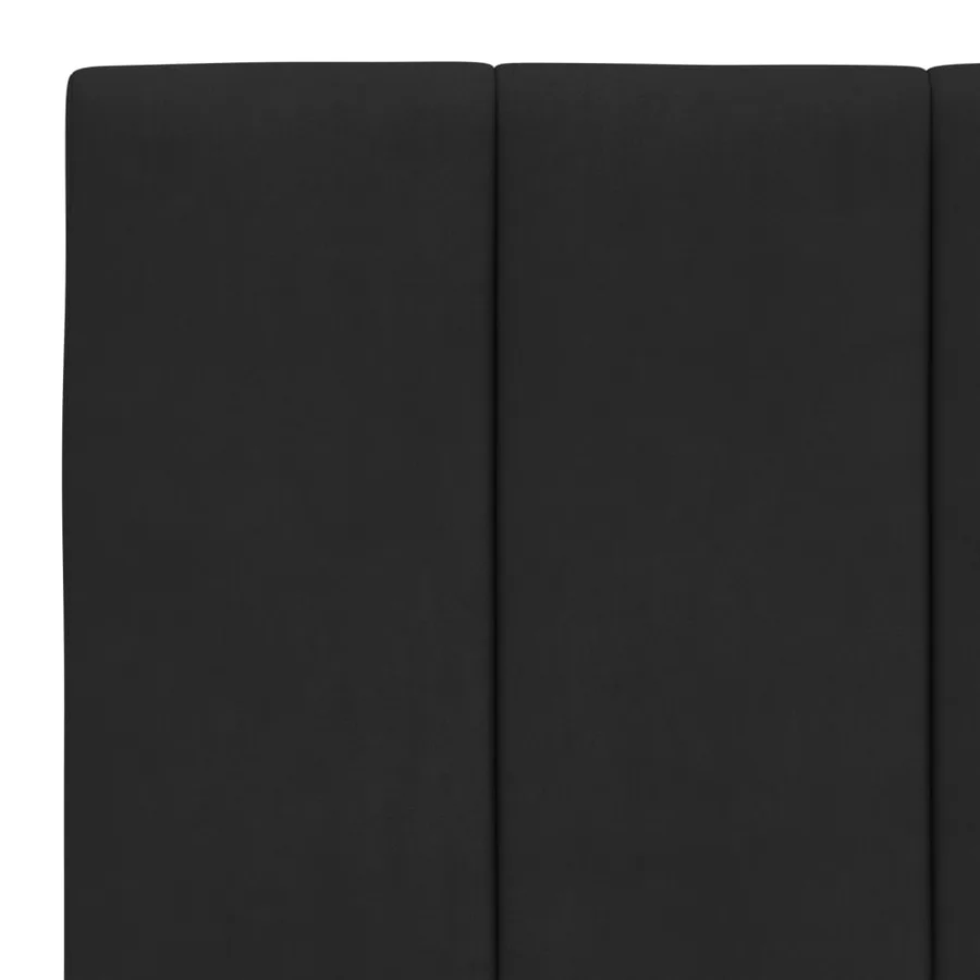 Cadre de lit avec LED sans matelas Hanko noir 100x200 cm velours - 11