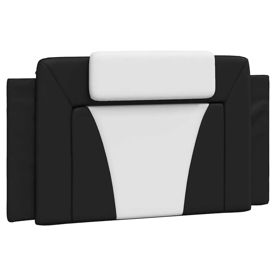 Coussin de tête de lit Viana noir et blanc 100 cm similicuir - 2