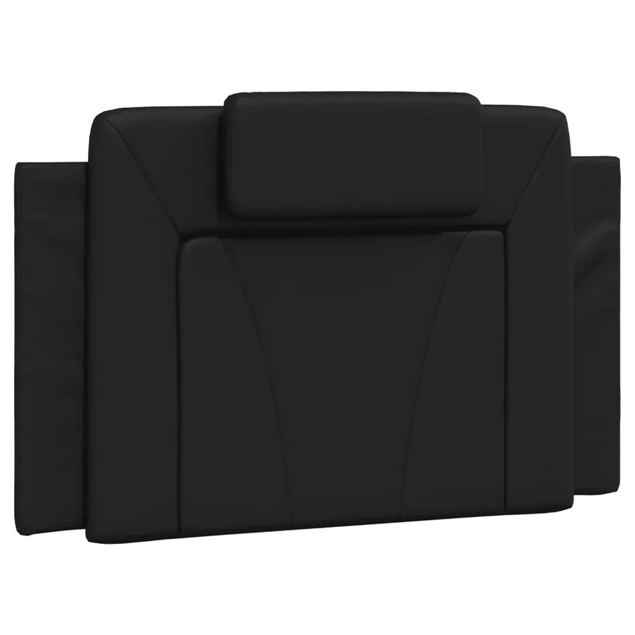 Lit Viana avec matelas noir 90x190 cm similicuir - 5