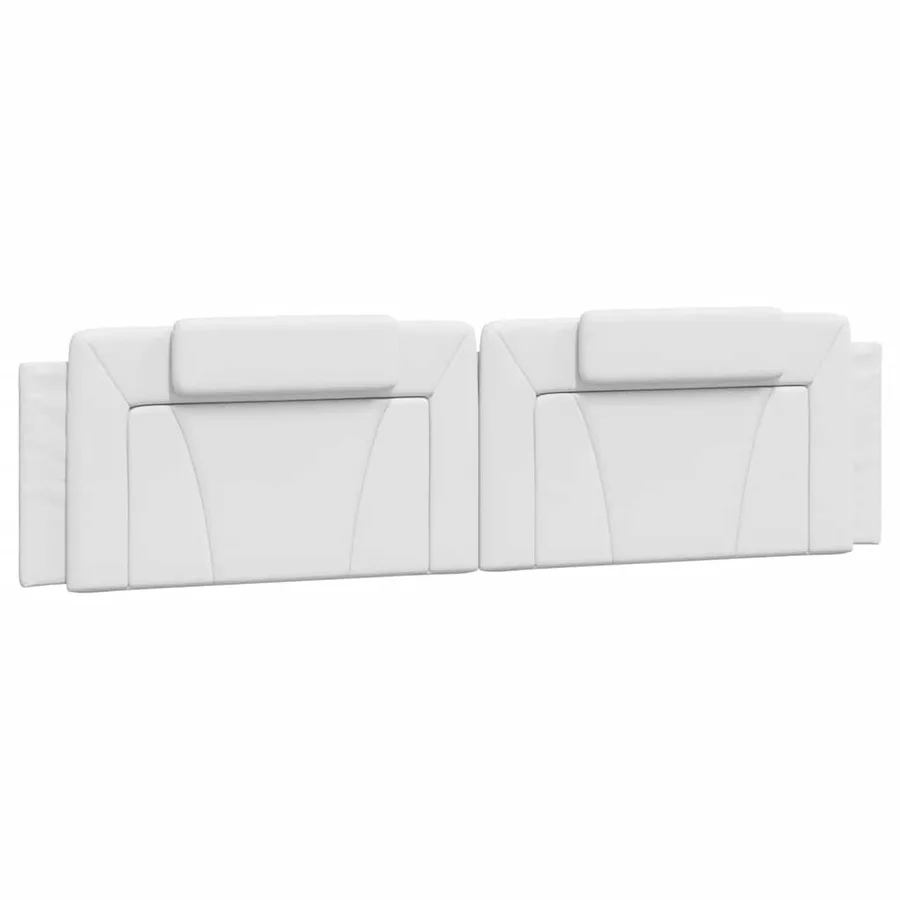 Coussin de tête de lit Viana blanc 200 cm similicuir - 2