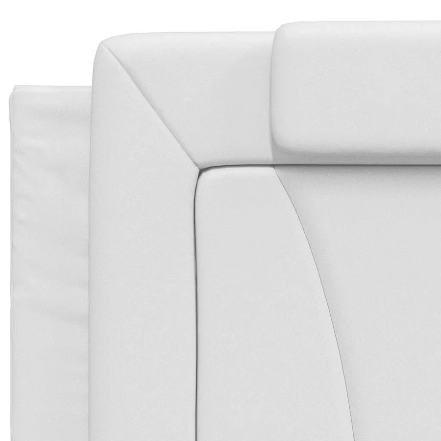 Coussin de tête de lit Viana blanc 200 cm similicuir - 8