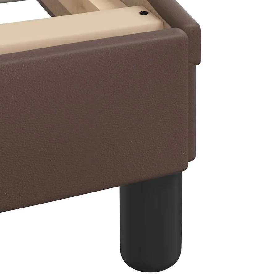 Cadre de lit Viana sans matelas marron 120x200 cm similicuir - 10