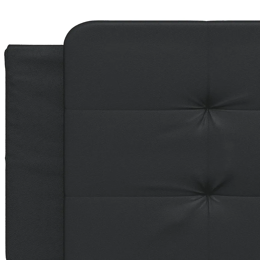 Cadre de lit sans matelas Zadar noir 200x200 cm similicuir - 10