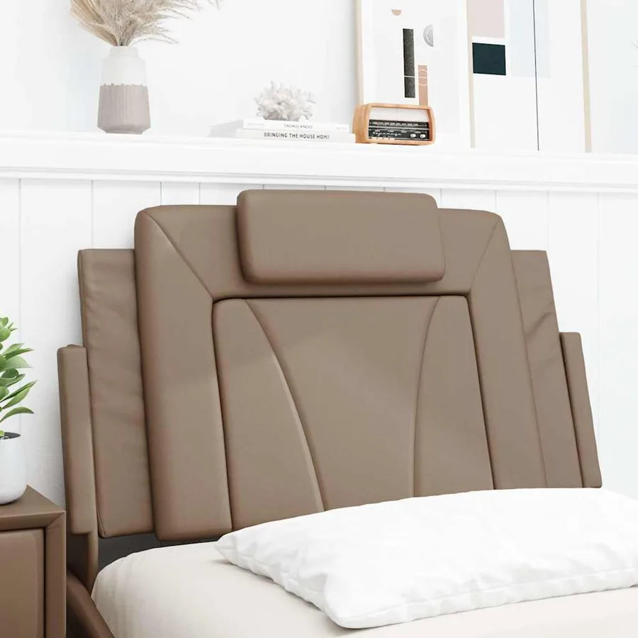 Coussin de tête de lit Viana cappuccino 80 cm similicuir - 4