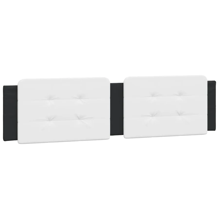 Coussin de tête de lit Zadar noir et blanc 200 cm similicuir - 2