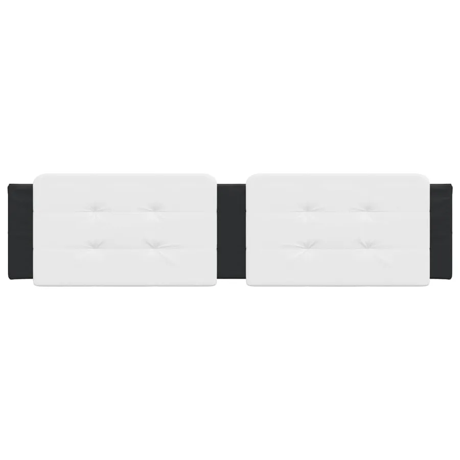 Coussin de tête de lit Zadar noir et blanc 200 cm similicuir - 4